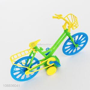 Factory sell color plastic pull back mini toy bicycles