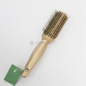 Custom daily use gold paint hair comb with pp handle