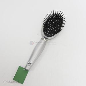 Latest arrival silver glossy paint hair comb with pp handle