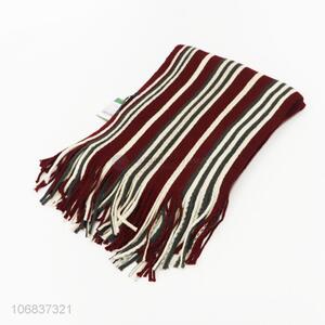 Good quality men winter outdoor warm knitted long scarf