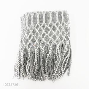 Resonable price winter warm scarf women arcylic knitted scarf