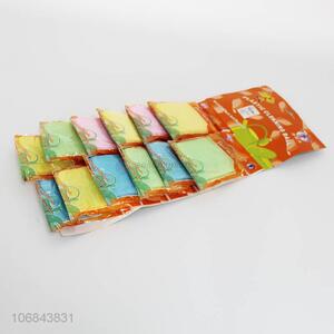 Good Quality 12 Pieces Colorful Clean Sponge
