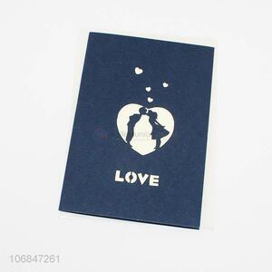 Top selling 3d pop up laser cut greeting <em>card</em> for Valentine's Day