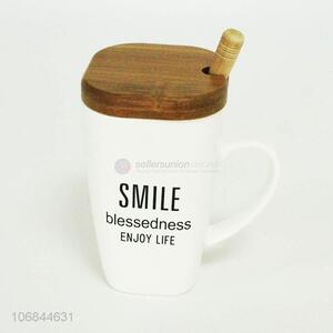 New items fashion letters printed ceramic cup best gift