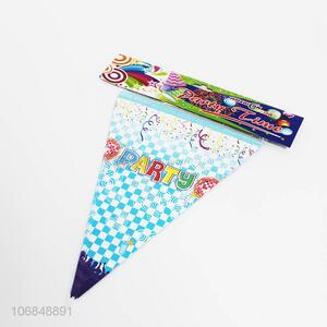 Factory price party decoration 10pcs colorful pennants