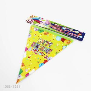 Wholesale 10pcs colorful pennants for birthday party decoration