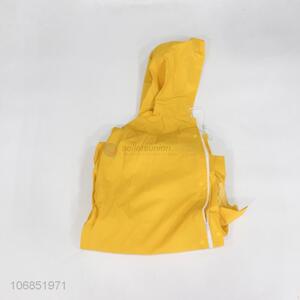 Suitable price yellow outdoor pvc conjoined raincoat
