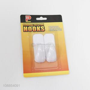 Best quality 2pcs self-stick hooks sticky hooks