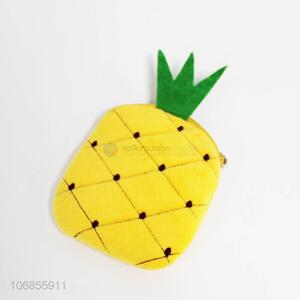 Personalized Cute Pineapple Fruit Shaped Coin Case Purse