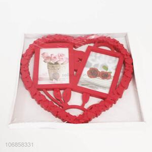 Unique Design Heart Shape Plastic Photo Frame