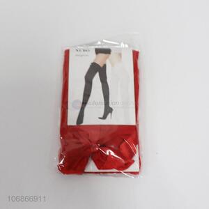Wholesale red Christmas thigh high women long stockings