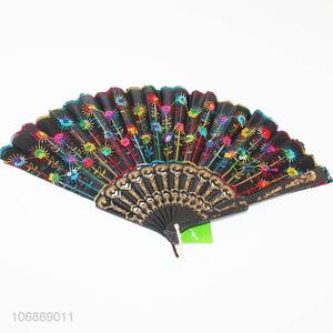 Wholesale exquisite new style folding hand fan