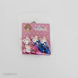 Wholesale cute cartoon bunny design hairpins for children