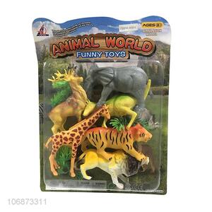 Best Selling Wild Animal Plastic Model Toy Set