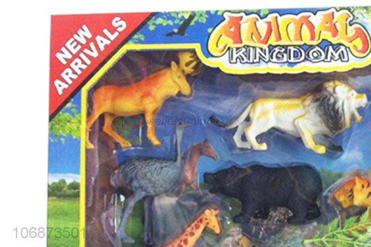 Custom Plastic Wild Animal Model Educational Toy Set