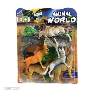 Good Sale Plastic Wild Animal Model Toy Set