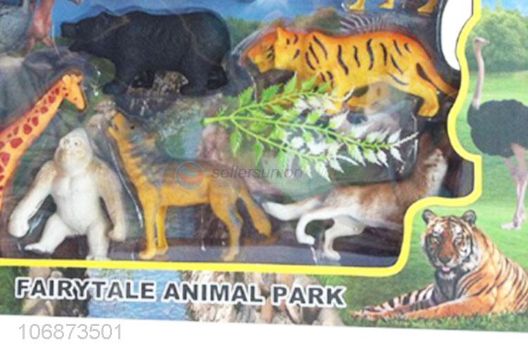 Custom Plastic Wild Animal Model Educational Toy Set