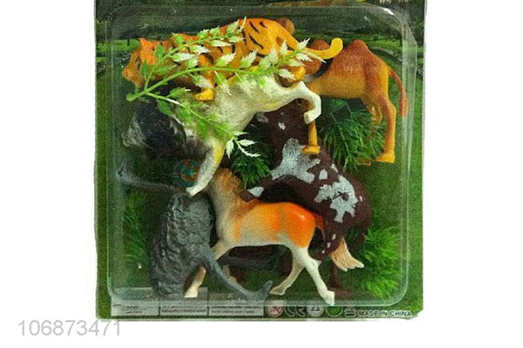 Newest Plastic Simulation Wild Animal Model Toy Set
