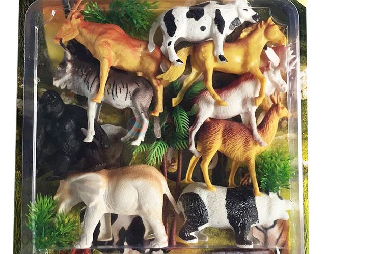 Cute Design Plastic Farm Animal Model Toy Set