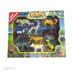 Unique Design Wild Animal Model Plastic Toy Set