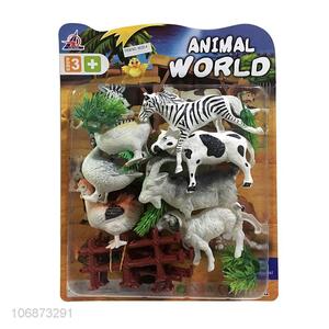Best Sale Plastic Farm Animal Model Toy Set