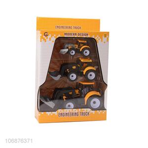 Hot Selling Plastic Inertial Engineering Truck Friction Toy <em>Cars</em> Set For Kids