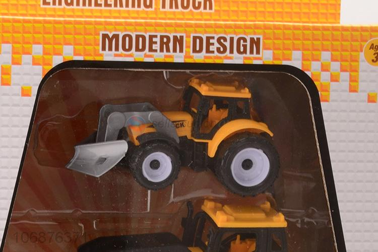 Hot Selling Plastic Inertial Engineering Truck Friction Toy Cars Set For Kids