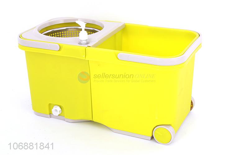 Promotional 360°spin magic cleaning mop with foldable walkable mop bucket