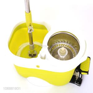 Custom logo 360°spin floor cleaning mop with easy wring mop pedal bucket