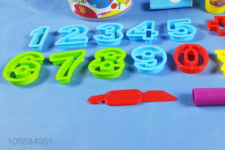 High quality intelligent colored plasticine play dough molds for children