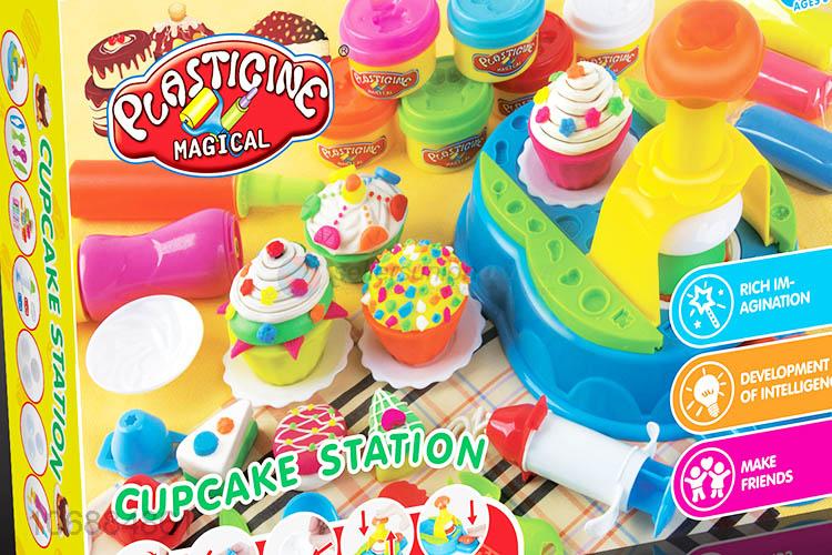 Promotional cheap educational diy colorful plasticine toy and clay molds kit