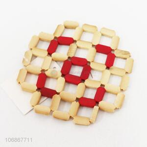 Low price eco-friendly bamboo <em>cup</em> placemat pad <em>Insulation</em> pad