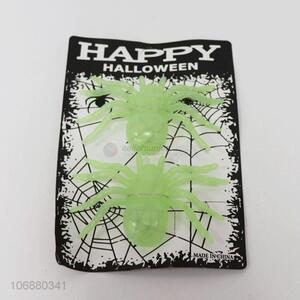 New products Halloween decoration luminous plastic spiders