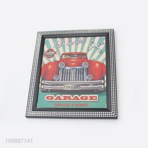 Wholesale Car Pattern Wall Hanging Picture With Diamond Frame