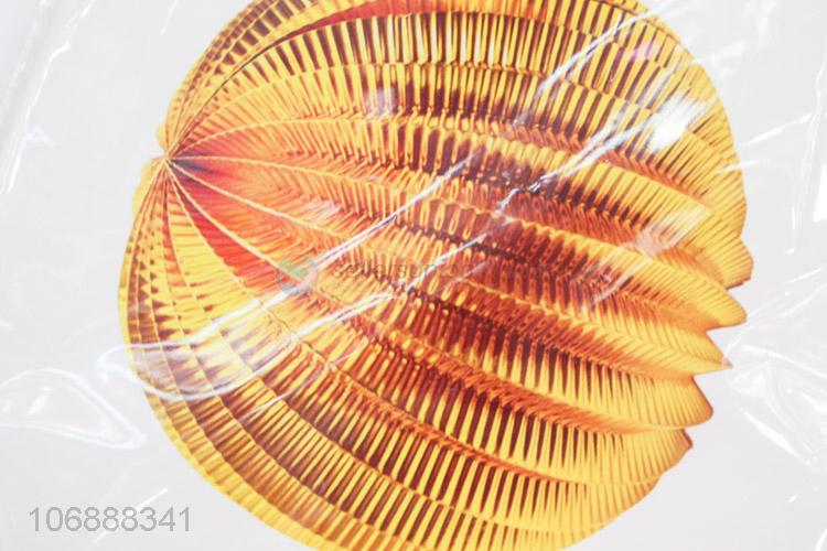 High quality holiday party decoration hanging foil paper lantern