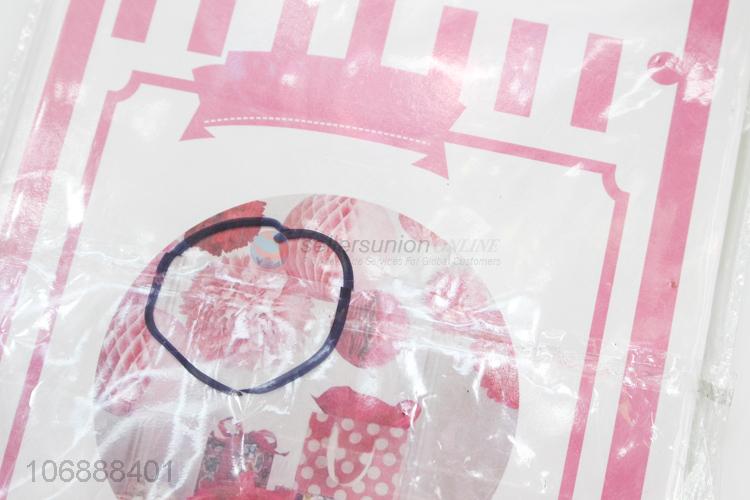 Customized cheap hanging paper flower ball for party decoration
