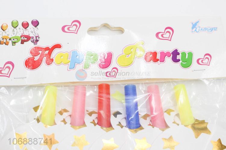 Factory wholesale party blowouts paper blow horn paper whistling dragon