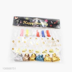 Best selling birthday party decoration paper whistle blowouts