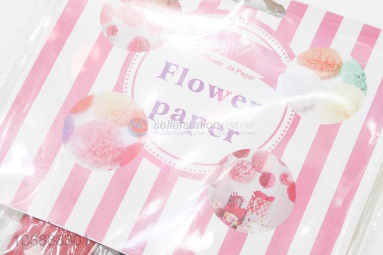 Wholesale price party decoration paper flower ball pom pom lantern