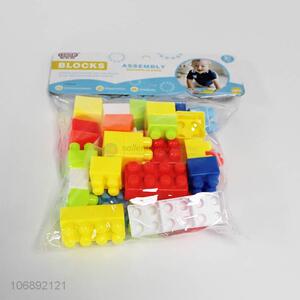 Hot selling intelligent colorful connecting building blocks for kids