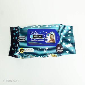 High Quality 80 Pieces Wet Tissue For Baby