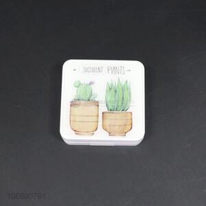 New Cute Cartoon Cactus Pattern Travel Portable Set Contact Lens Case