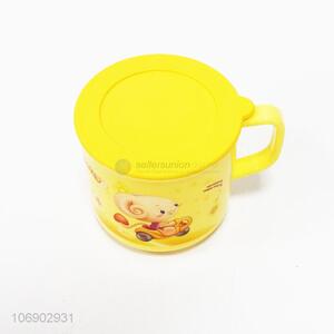 Suitable price children cartoon tooth mug water cup with lid