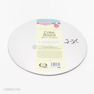 Wholesale cheap 30cm/12inch silver round cake boards