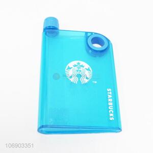 Hot sale transparent flat A5 memo water bottle notebook bottle