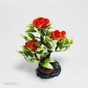Unique design home decorative simulation flowers bonsai