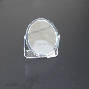 Custom Foldable Double Sides Plastic Cosmetic Standing Table Makeup Mirror