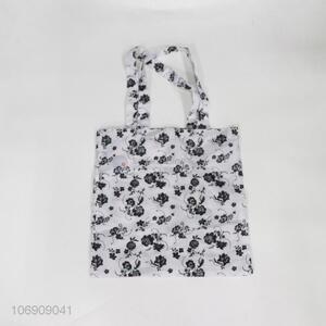Wholesale elegant flower printed shopping bag for women