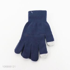 Hot sale adult winter warm acrylic knitted gloves