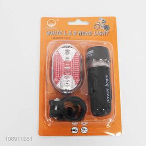 Newest promotions white led head light warning light for bicycle